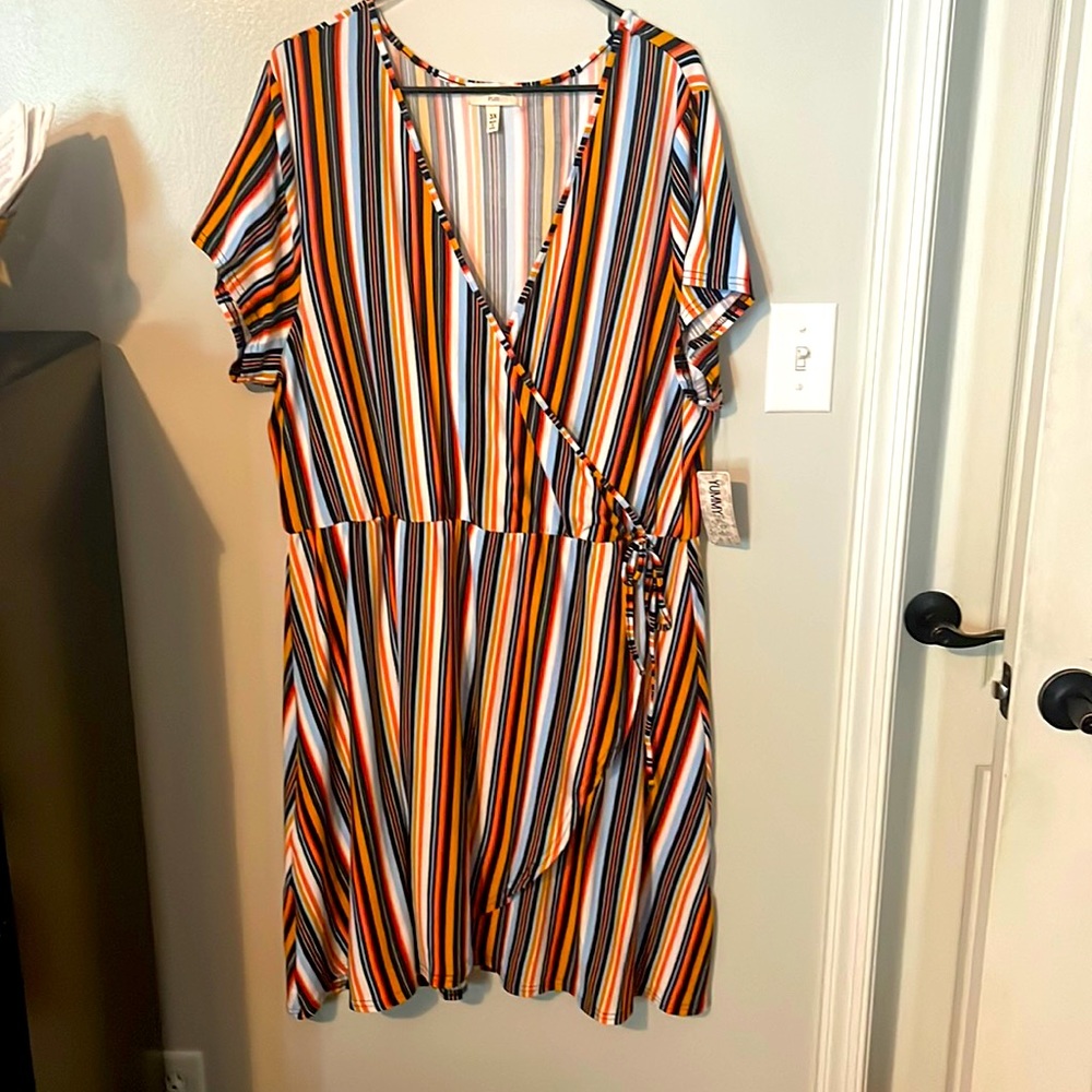 Summer soft summer wrap dress